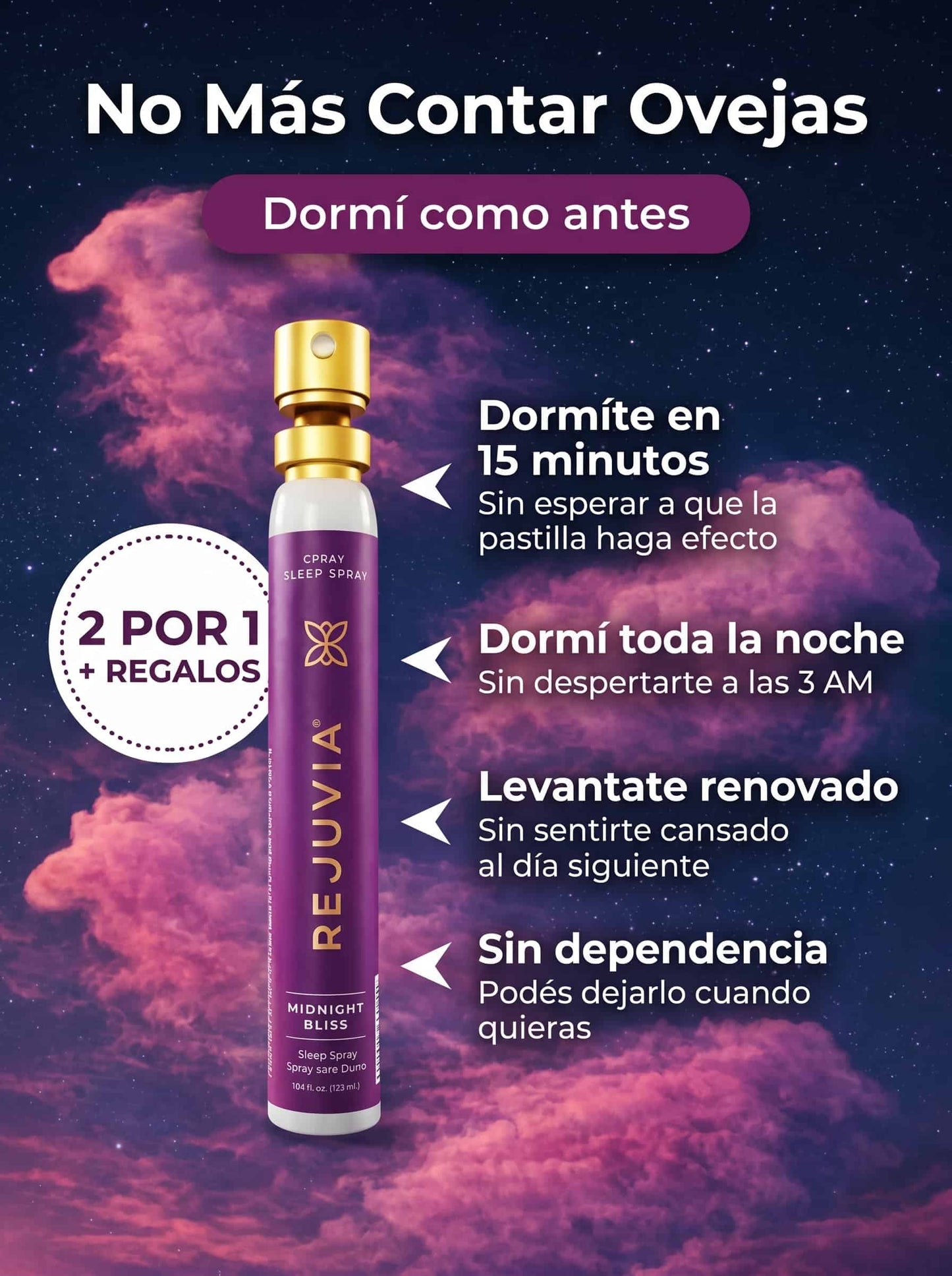 Rejuvia — Spray Natural para Dormir