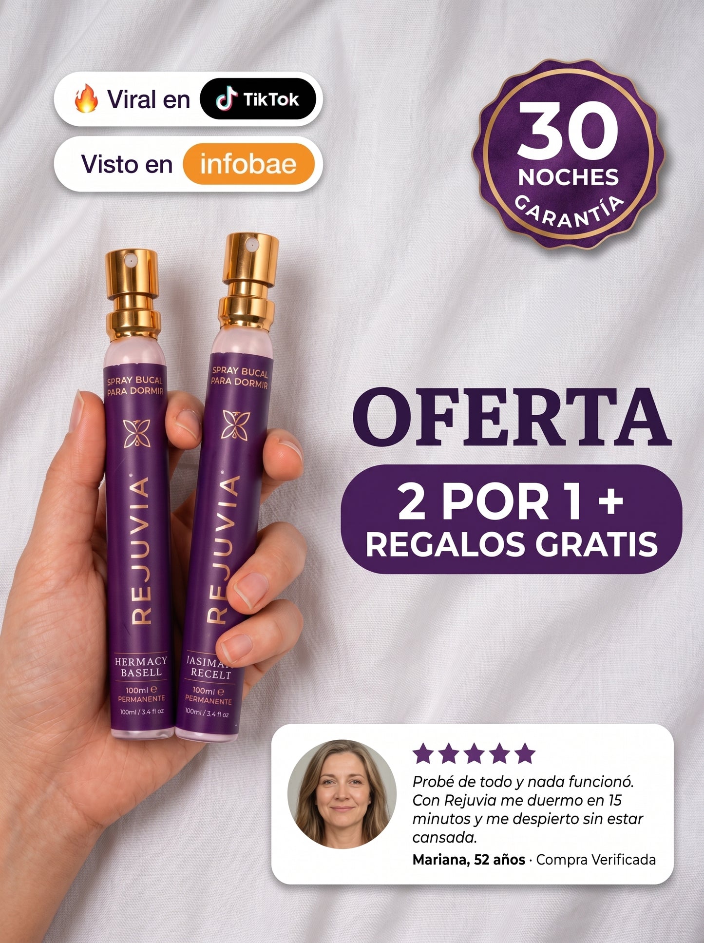 Rejuvia — Spray Natural para Dormir